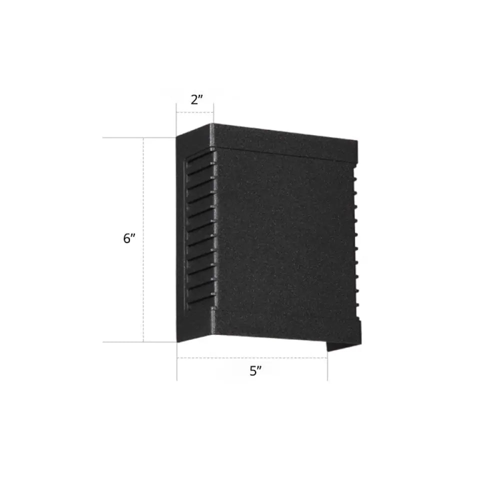 DecorBites™ Modern Black LED Wall Light for Garden Scenery with Metal Shade