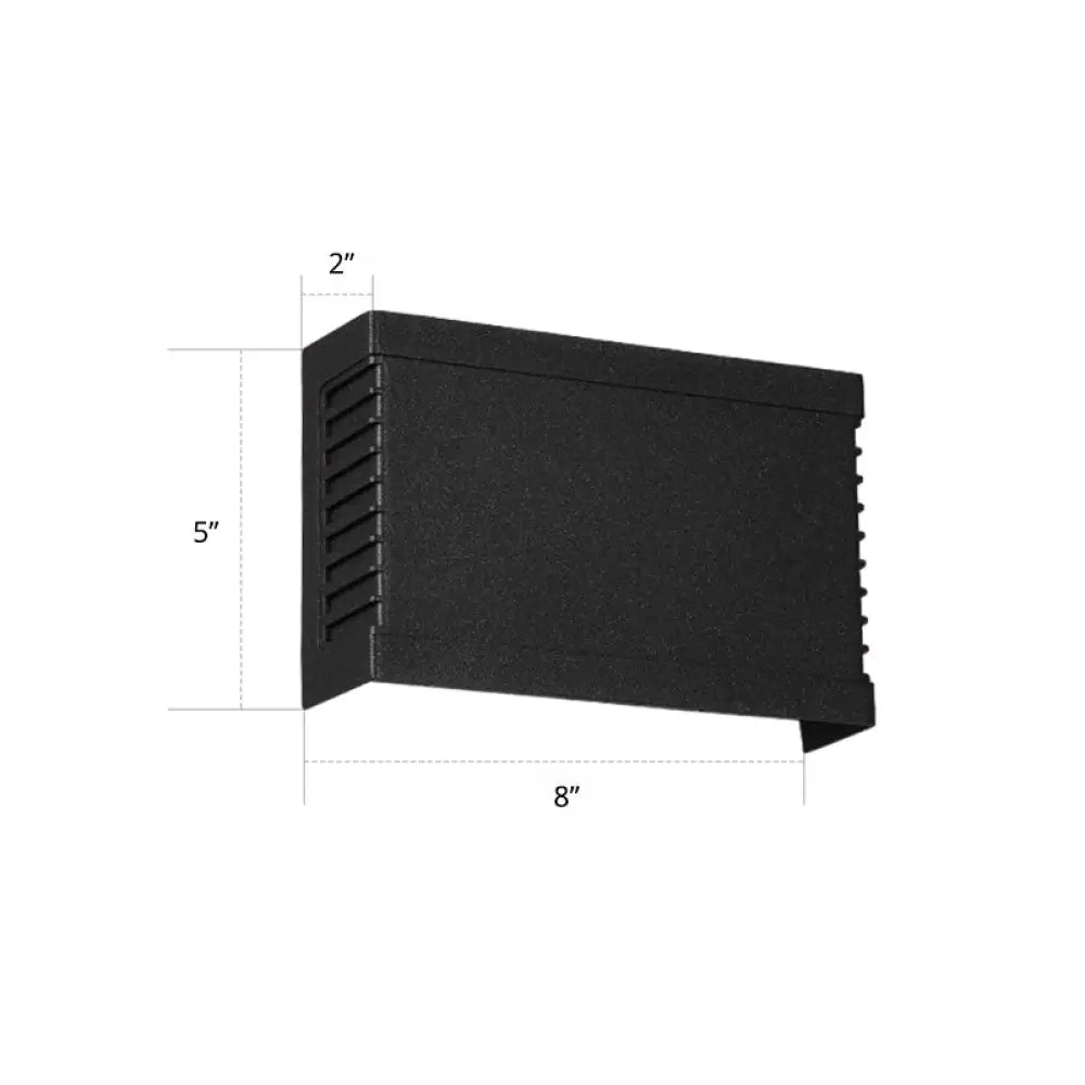 DecorBites™ Modern Black LED Wall Light for Garden Scenery with Metal Shade