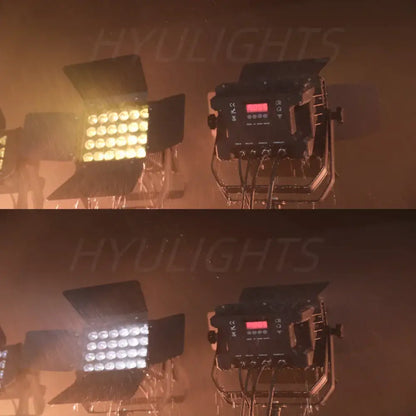 Modern black led wall wash flood light with barn doors for disco room