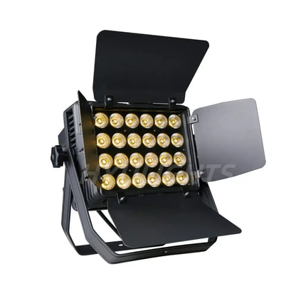 Modern black led wall wash flood light with barn doors for disco room