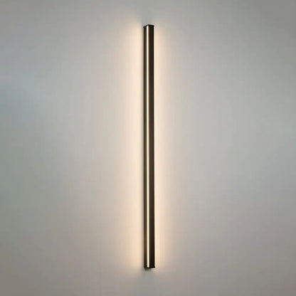 Modern black linear flush mount wall sconce – hallway light