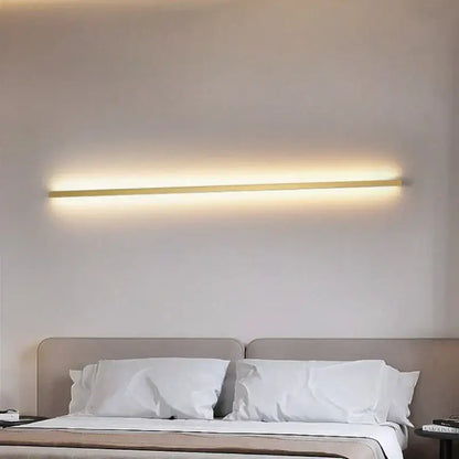 Modern black linear led wall lights dimming – bedroom sconce