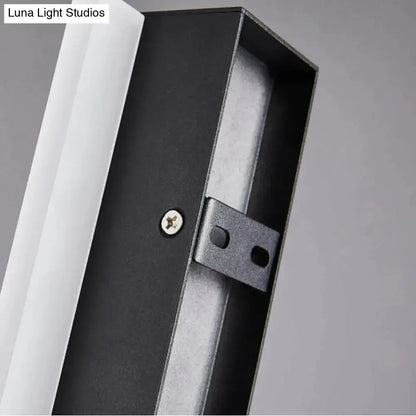 Modern black linear led wall mounted lamp garden outdoor sconce