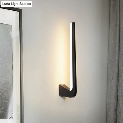 DecorBites™ Modern Black Linear LED Wall Sconce with Acrylic Lighting for Living Room