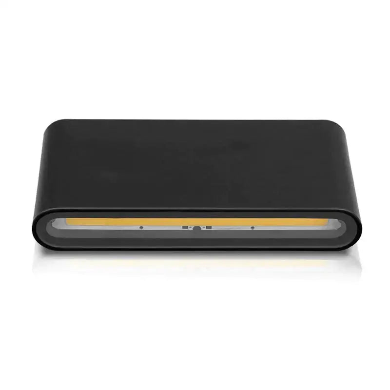 Modern black luna outdoor wall light warm led patio lamp