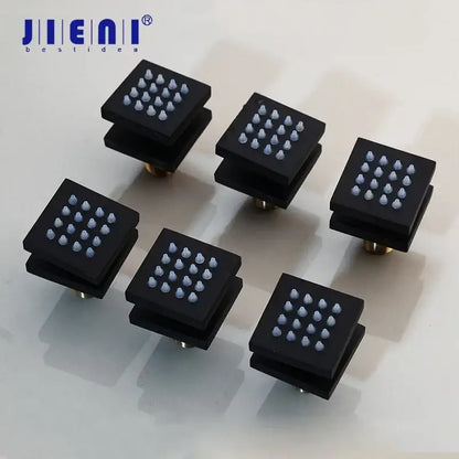 Modern black massage shower faucet bathroom 6 jets control valve
