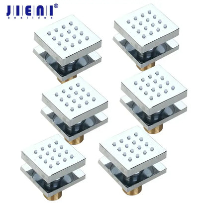 Modern black massage shower faucet bathroom 6 jets control valve