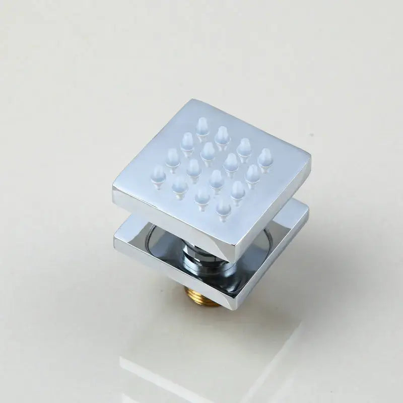 Modern black massage shower faucet bathroom 6 jets control valve