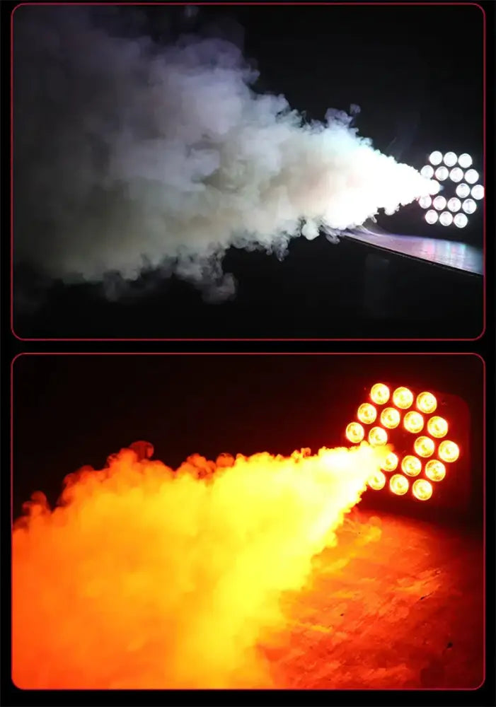 Modern black metal 500w smoke machine with rgb led party lights
