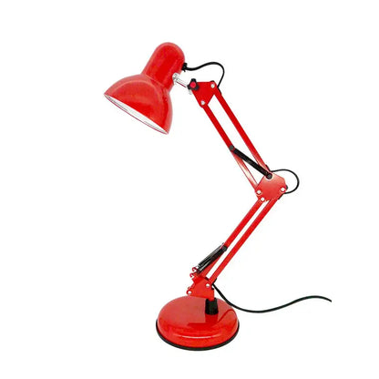Modern black metal adjustable swing arm desk lamp bedroom office