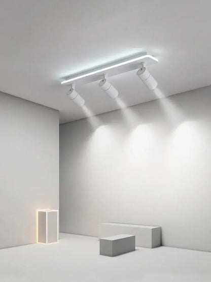 Modern black metal led ceiling lamp – living room track lighting