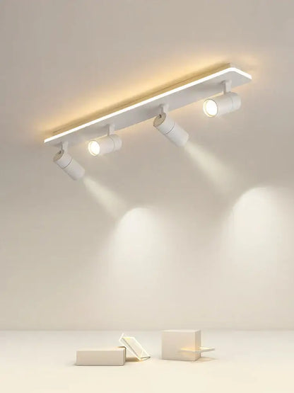 Modern black metal led ceiling lamp – living room track lighting