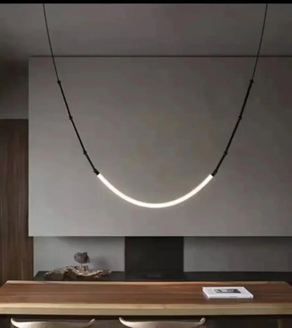 Modern black metal led pendant lights – living room chandelier