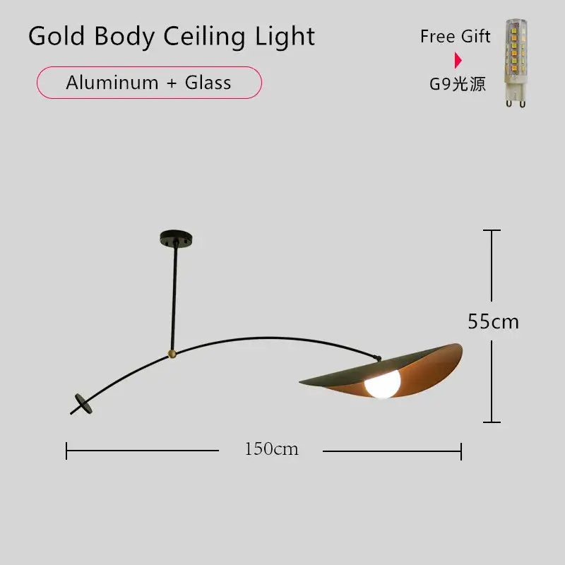 Modern black metal long arm floor lamp living room leaf shade