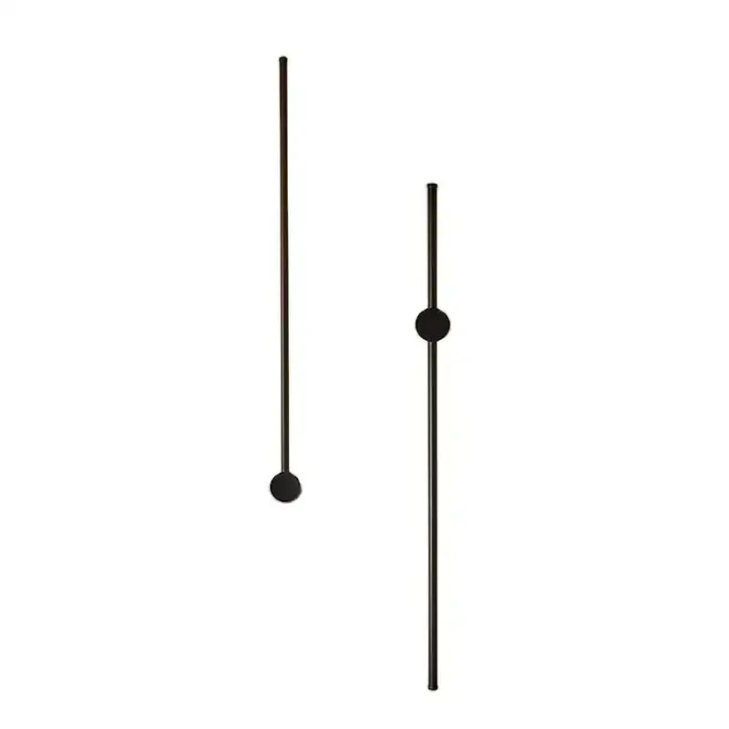 Modern black minimalist led strip wall lamp staircase light