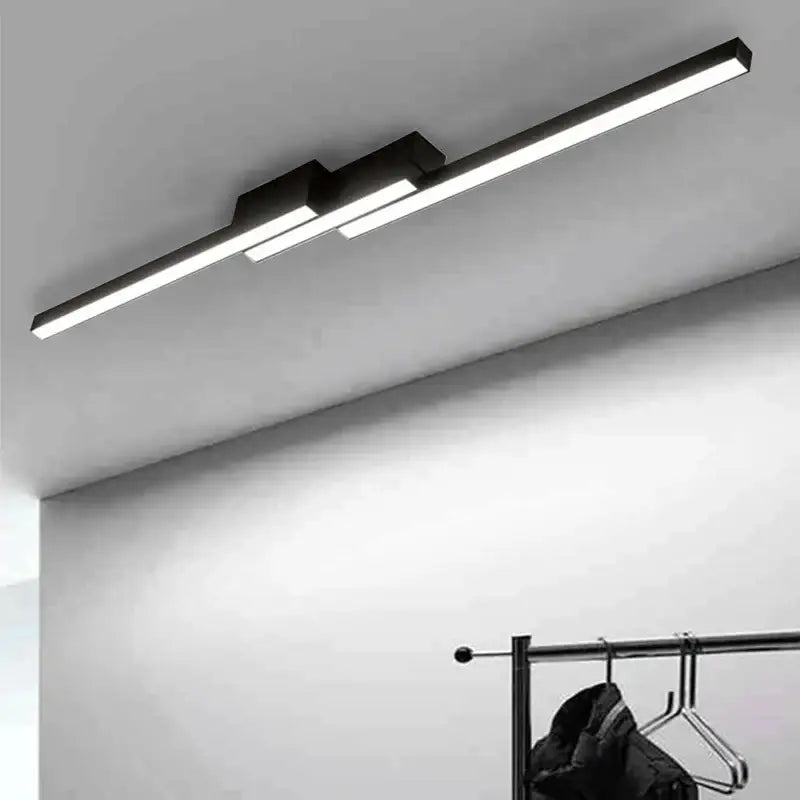 Modern black minimalist led ceiling light for living room decor