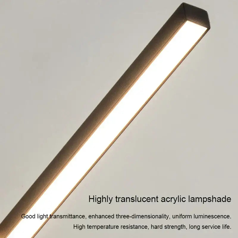 Modern black minimalist led ceiling light for living room decor