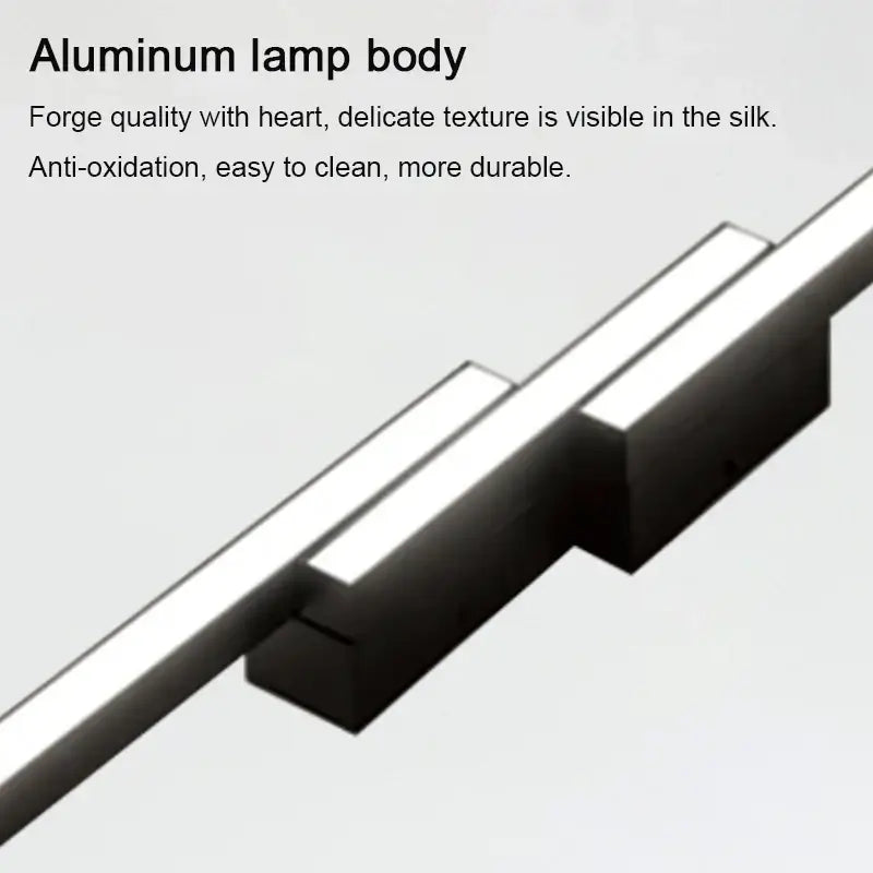 Modern black minimalist led ceiling light for living room decor
