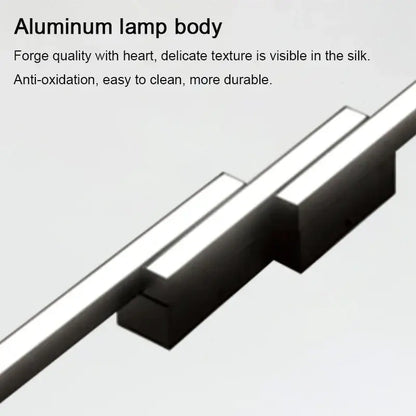Modern black minimalist led ceiling light for living room decor