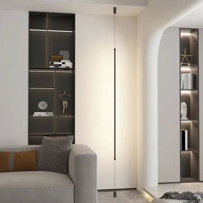 Modern black minimalist led floor lamp for living room