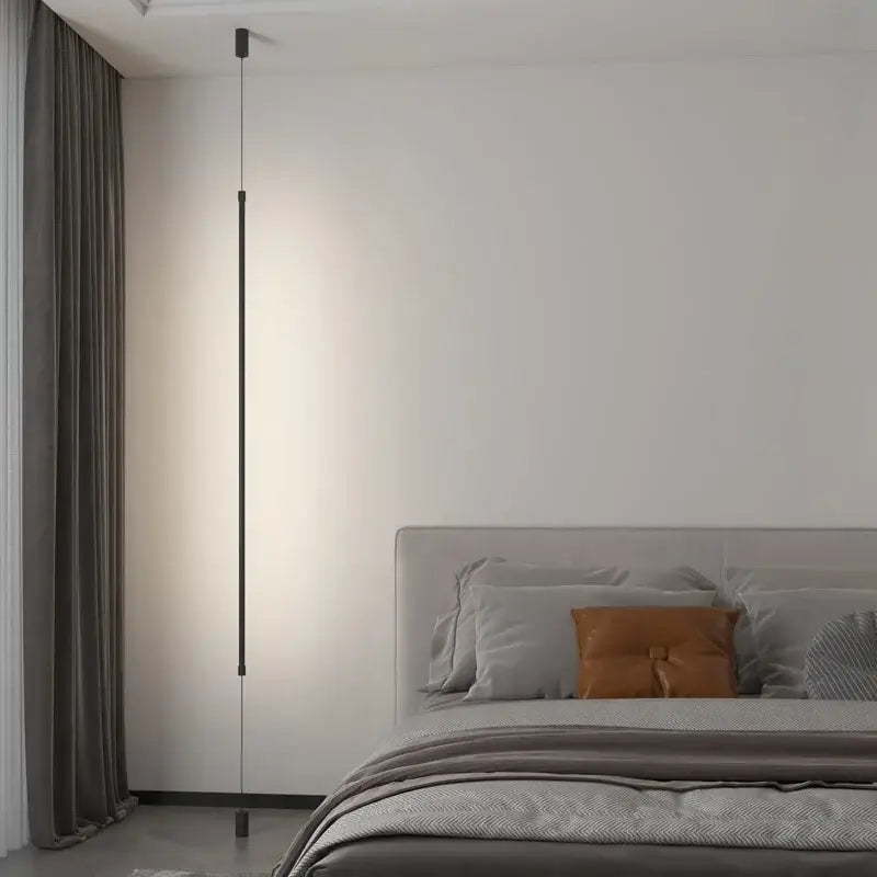 Modern black minimalist led floor lamp for living room