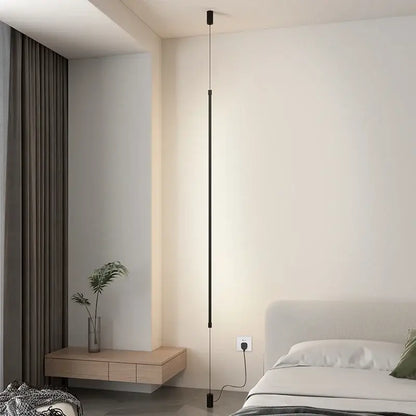 Modern black minimalist led floor lamp for living room