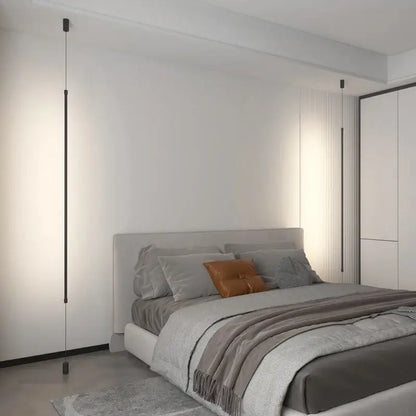 Modern black minimalist led floor lamp for living room