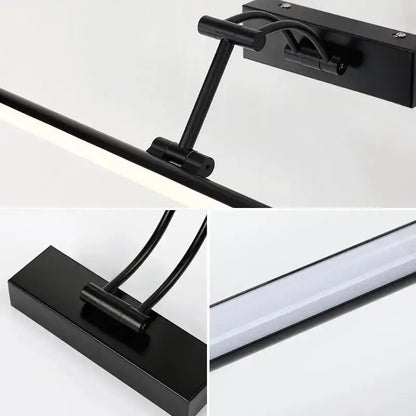 Modern black minimalist led wall lamp bathroom vanity light