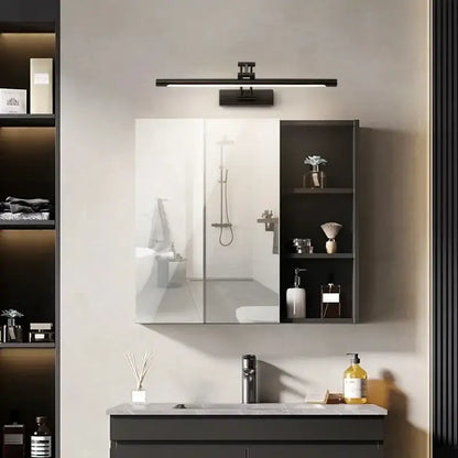 Modern black minimalist led wall lamp bathroom vanity light