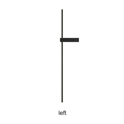 Modern black minimalist led wall lights for bedroom vertical sconce