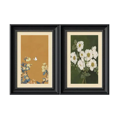 Modern black mirror electric meter box cover foyer decorative painting