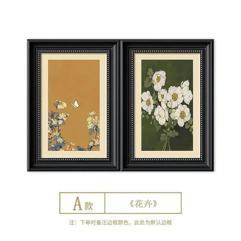 Modern black mirror electric meter box cover foyer decorative painting