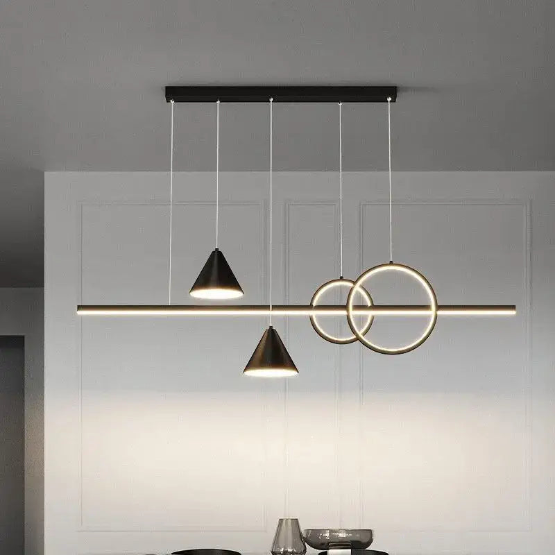Modern black nordic designer dining pendant light