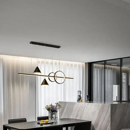 Modern black nordic designer dining pendant light