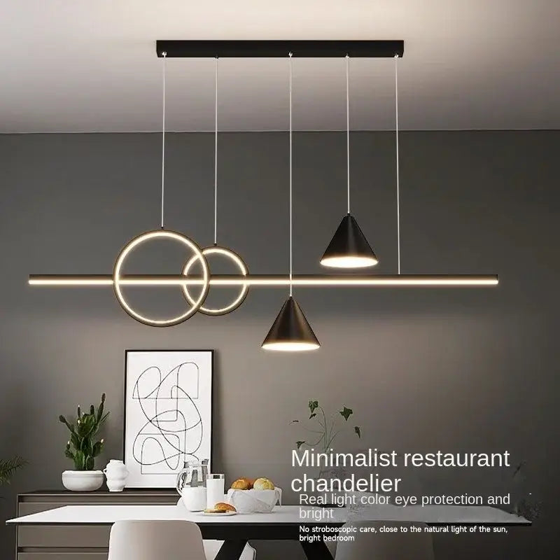 Modern black nordic designer dining pendant light