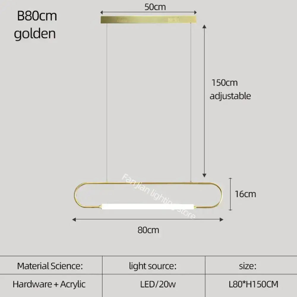 Modern black nordic minimalist bar hanging led pendant light kitchen