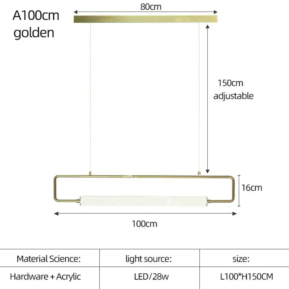 Modern black nordic minimalist bar hanging led pendant light kitchen