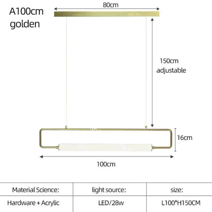 Modern black nordic minimalist bar hanging led pendant light kitchen