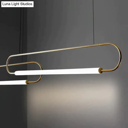 Modern black nordic minimalist bar hanging led pendant light kitchen
