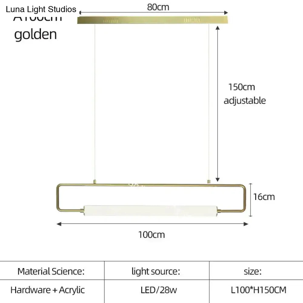Modern black nordic minimalist bar hanging led pendant light kitchen