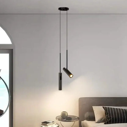Modern black nordic pendant chandelier dining room adjustable light