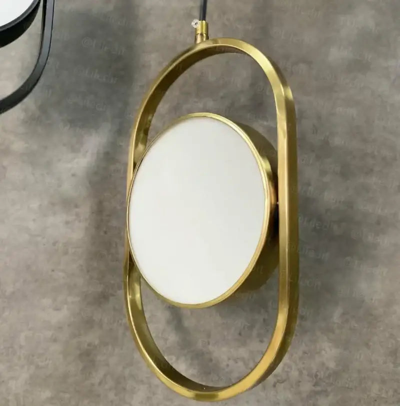 Modern black oval adjustable angle pendant light for shop or kitchen