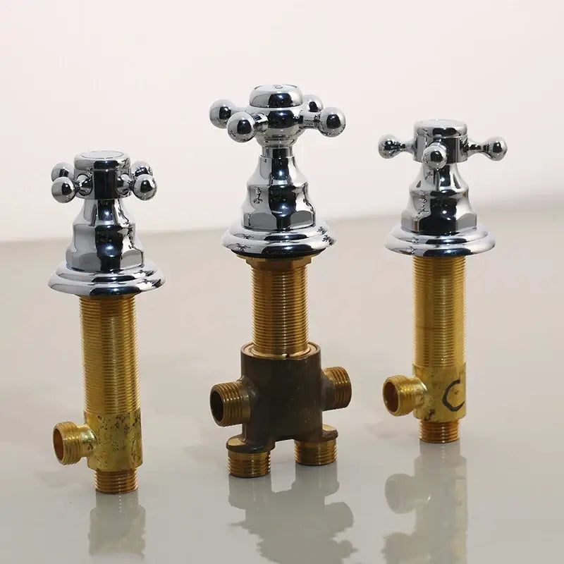 Modern black painting water control valve bathroom mixing tap