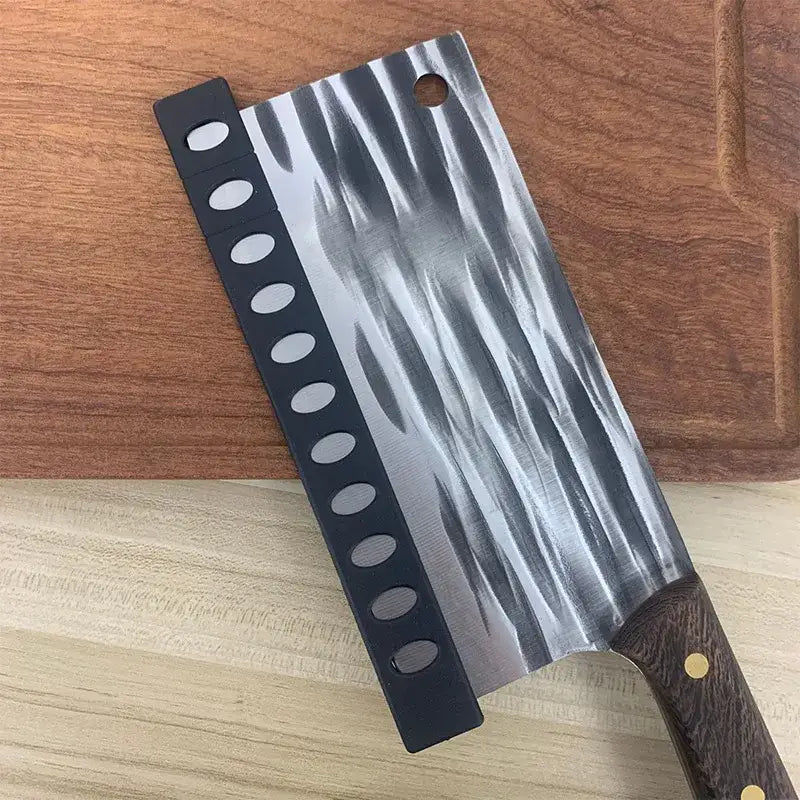 Modern black patterned knife blade protector set kitchen sheath