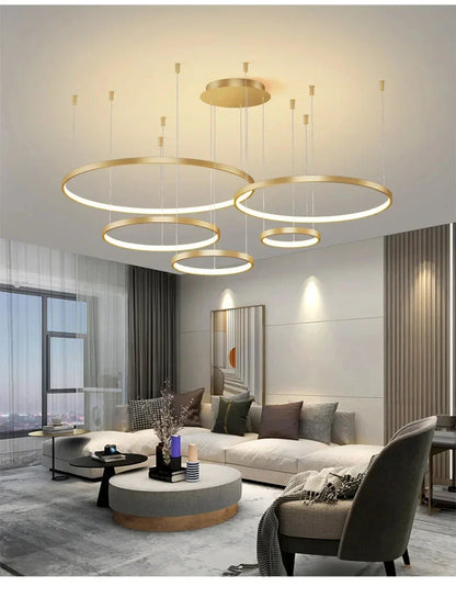 DecorBites™ Modern Black Pendant Light for Living Room - Dimmable