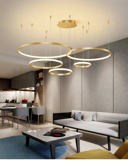 DecorBites™ Modern Black Pendant Light for Living Room - Dimmable
