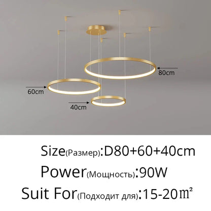 DecorBites™ Modern Black Pendant Light for Living Room - Dimmable