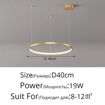 DecorBites™ Modern Black Pendant Light for Living Room - Dimmable
