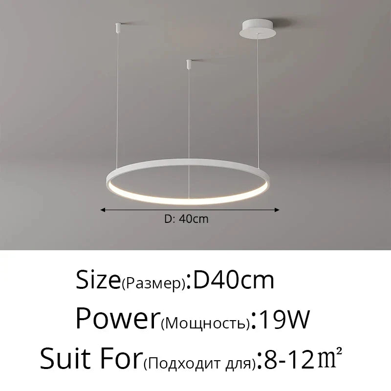 DecorBites™ Modern Black Pendant Light for Living Room - Dimmable