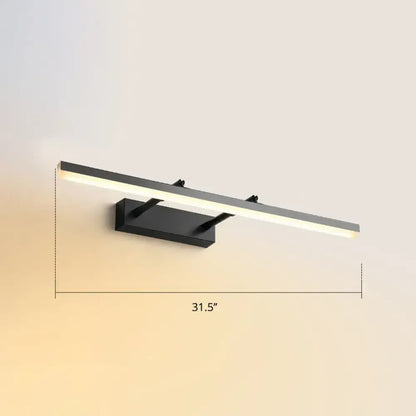 Modern black pivoting bar led wall mount – bedroom vanity light